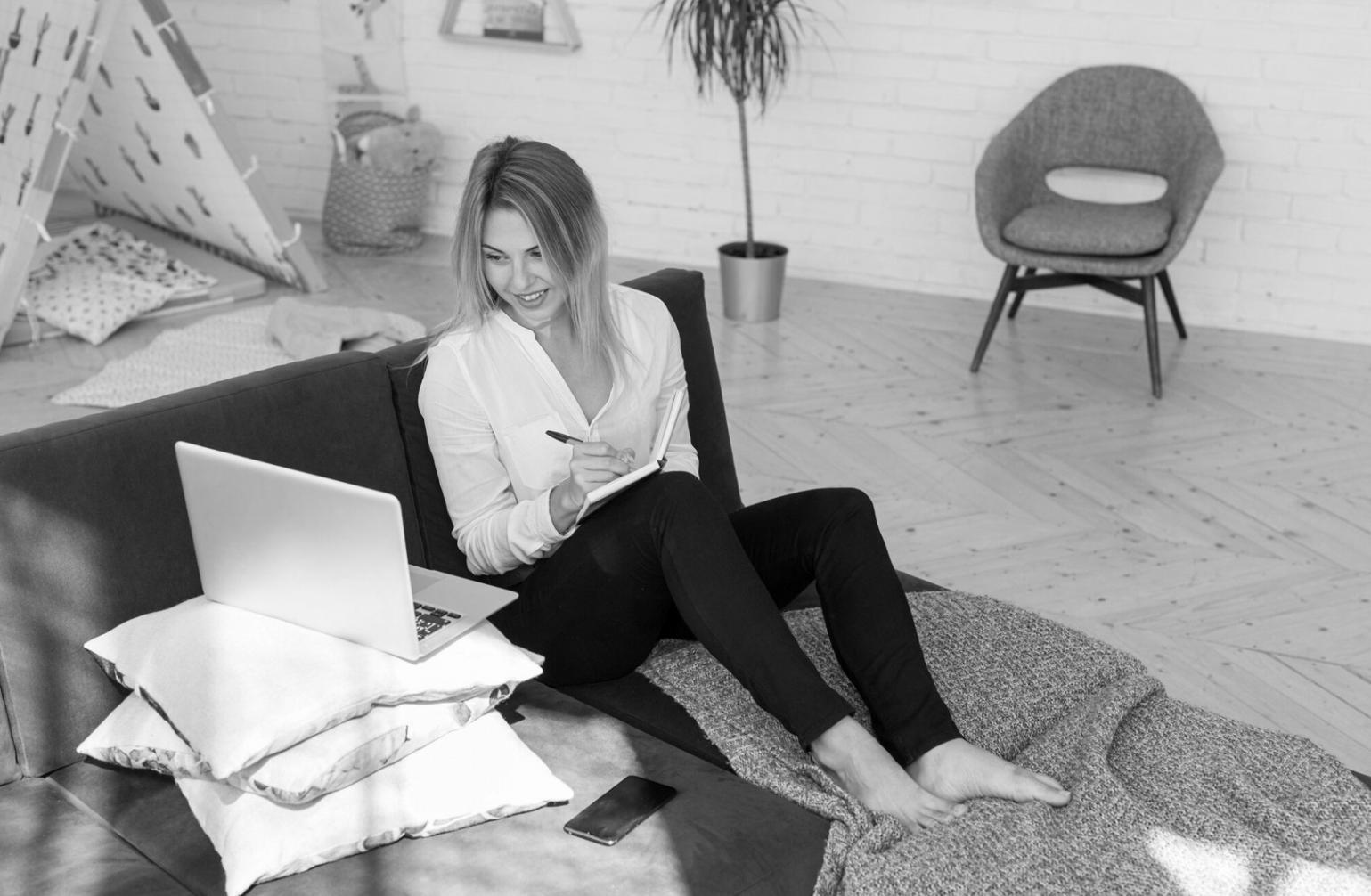 Financial analysis workspace with charts and planning documents